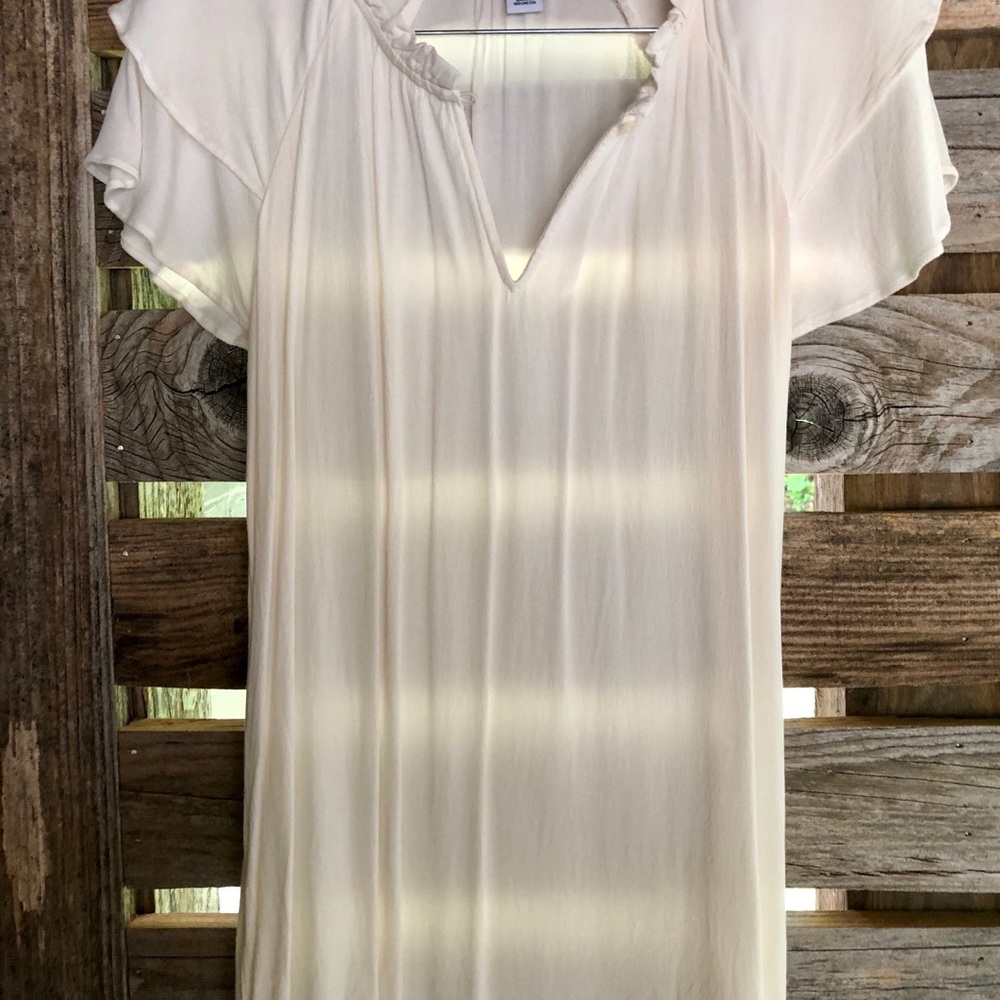 Old Navy Flutter Sleeve Ruffle Blouse